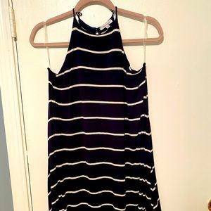 High neck swing dress